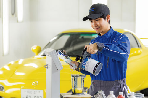 車体整備工学科 三廉さん 一ツ葉高等学校出身（鹿児島県）